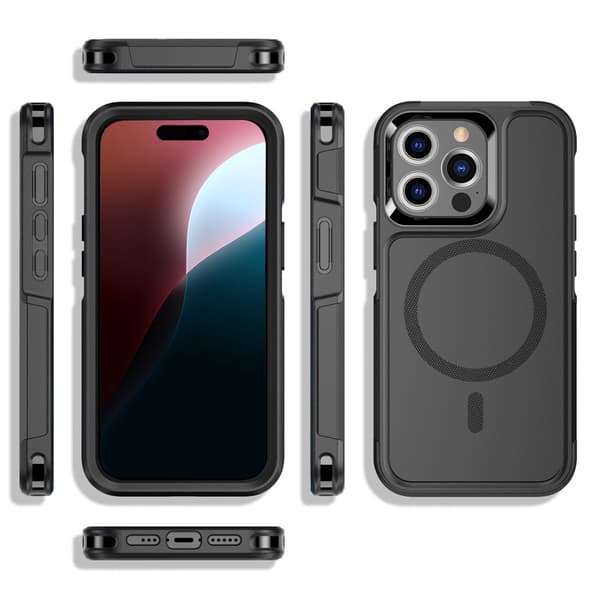 iPhone 16 Pro-skal, MagForce MagSafe, svart
