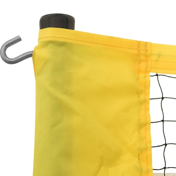 vidaXL badmintonnet gul og sort 600x155 cm polyethylen