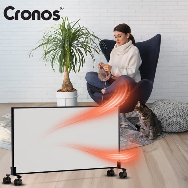 Cronos Carbon P1000TWP mustarunkoinen infrapunalämmityspaneeli