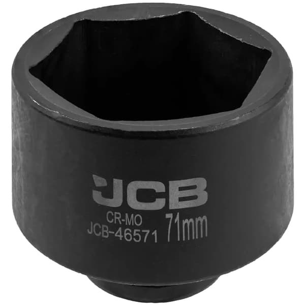 JCB Slagtopnøgle 3/4" 71 mm 6-punkts Cr-Mo topnøgle