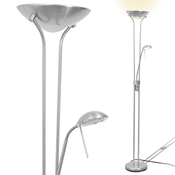 vidaXL LED-gulvlampe, dæmpbar, 23 W