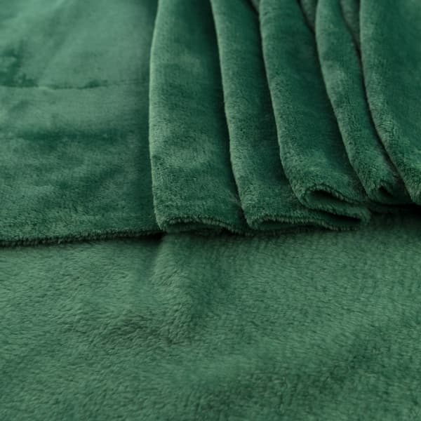 Minky fleece flaskegrøn