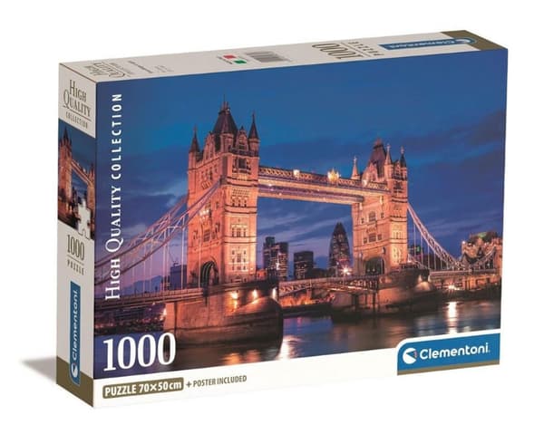 1000-bitars pussel. Kompakt. Tower Bridge på natten