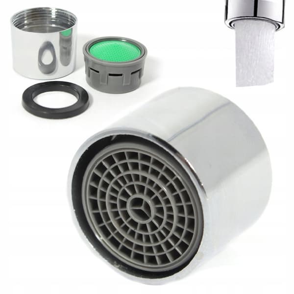 Vattenbesparande kransamlare lock EKO 22mm krom