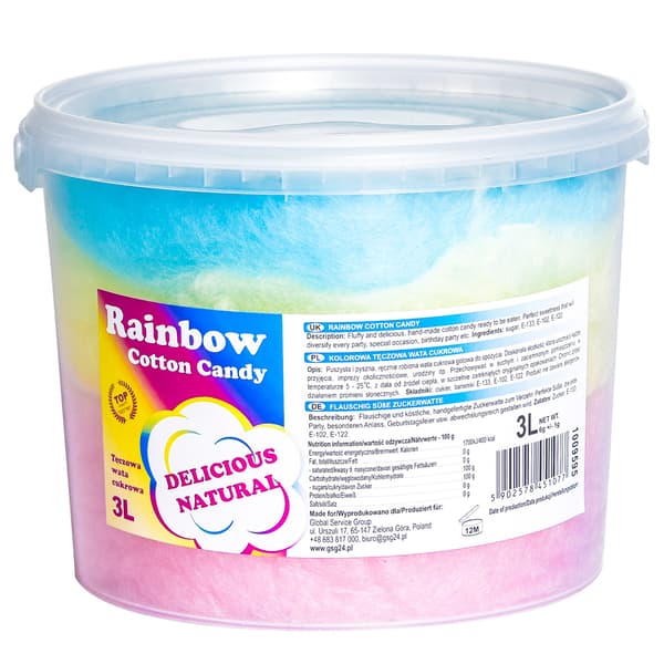 Regnbue Candyfloss 3L