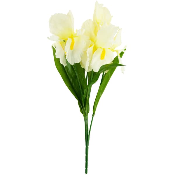 08357-B IRISBUKET KUNSTIG IRISBUKET HVID 7 STK. KUNSTIGE BLOMSTER IRIS