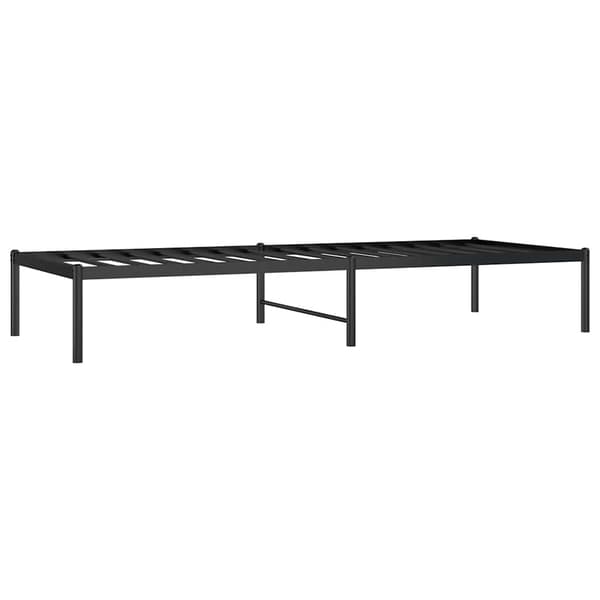 vidaXL metalsengestel sort 75x190 cm