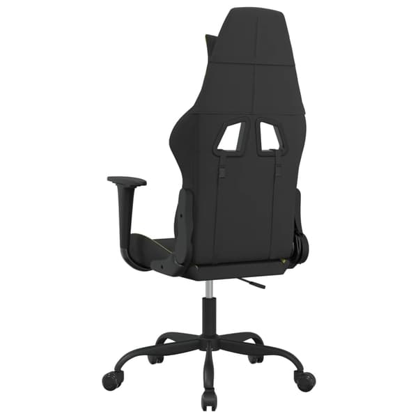 vidaXL gamingstol, sort og lysegrøn, stof