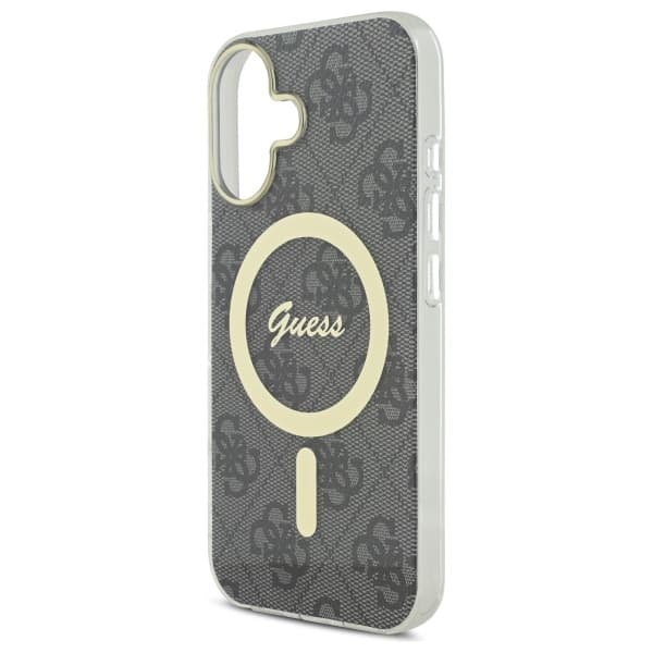 Guess IML 4G MagSafe-etui til iPhone 16 Plus, sort