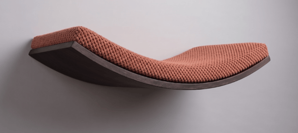 Træhylde til katte Arc 60cm Mørkepink