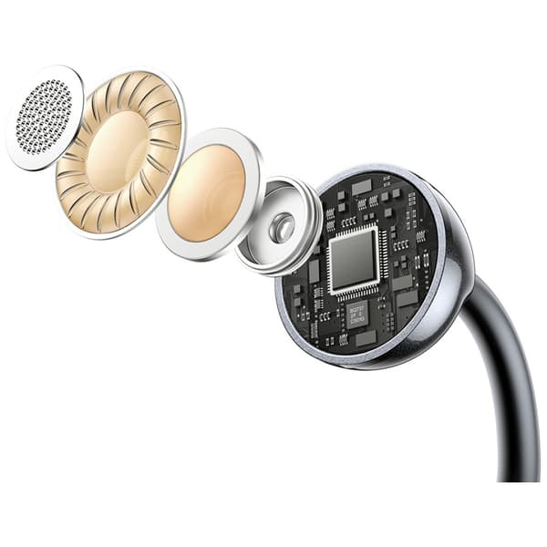 USAMS Echo R02 Trådlösa Bluetooth-hörlurar med klämma Grå