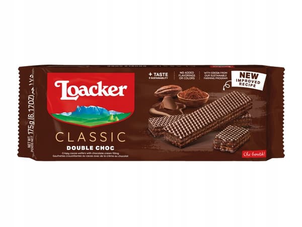 Dobbelt Chokoladewafers 175g - Loacker