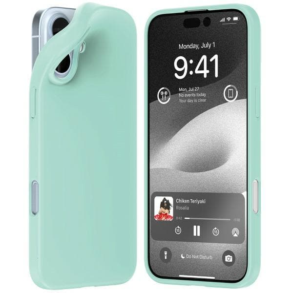 Mercury Soft Cover til iPhone 16 Plus, Mintgrøn