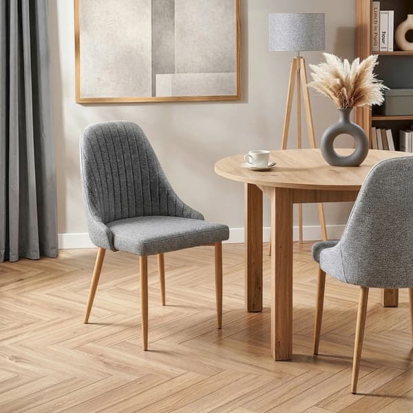 TORINO Polstret Spisestol, Grå, Moderne