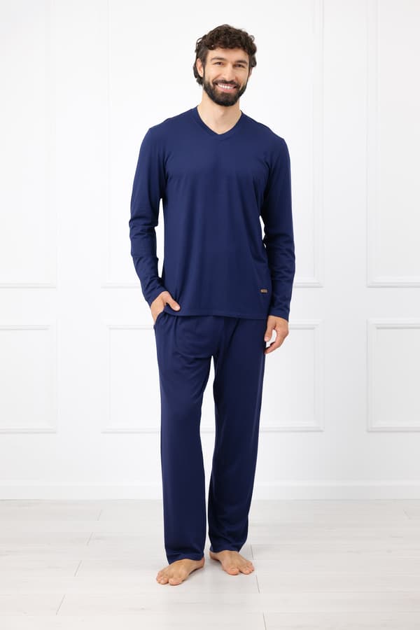 Chord herrpyjamas långärmad, långbyxor S
