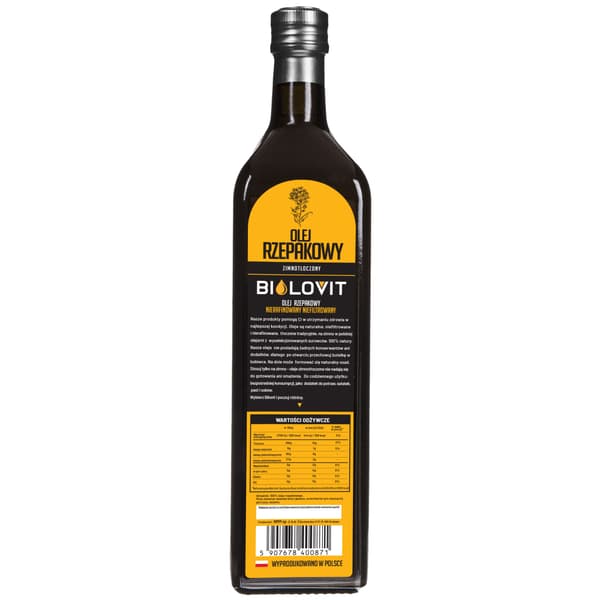 Bilovit - Kallpressad rapsolja - 1000 ml