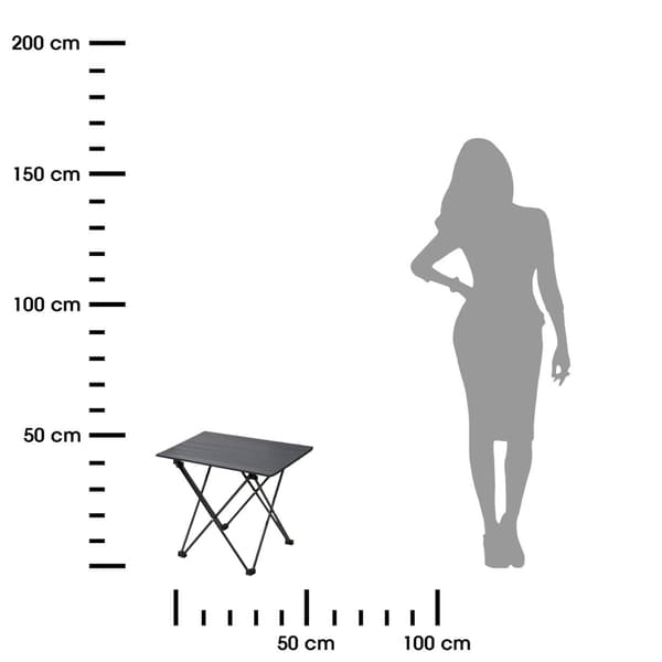 Campingset med möbler: 2 stolar + bord