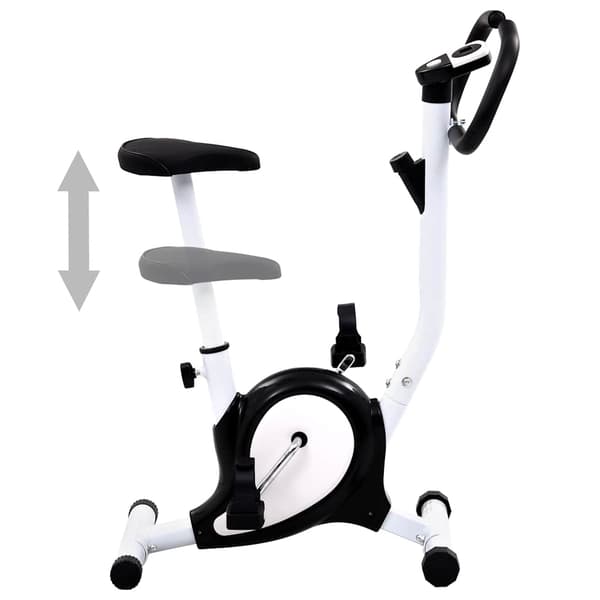 vidaXL motionscykel med modstandsbånd, sort