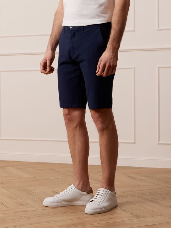 MARINEBLÅ TAMNEY SHORTS 36