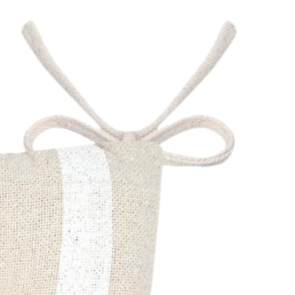MANDUEL stolehynde 38x38 cm hvide striber