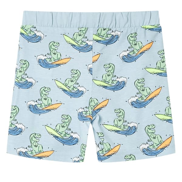 Barnpyjamas med kort ärm, ljusblå, 104