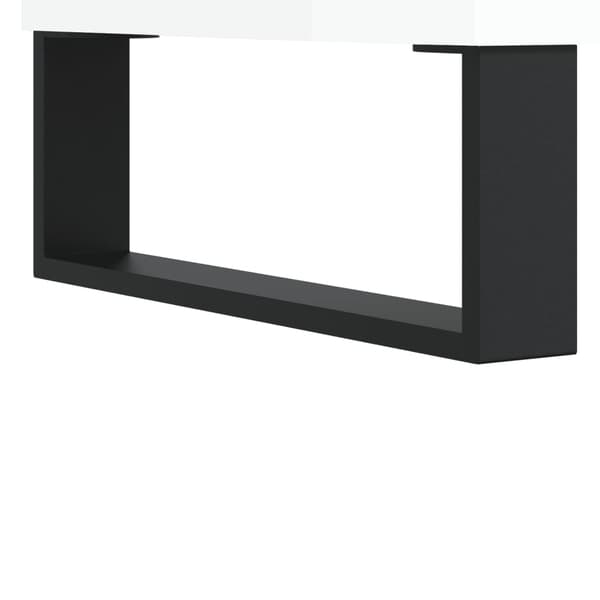 vidaXL Skoskåp högglans vit 70x36x60 cm
