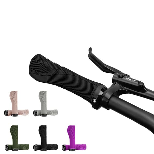 Greb, ergonomiske, profilerede styrgreb, Enlee 146 mm, grøn