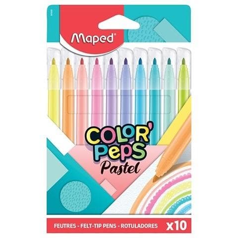 Colopeps pastel tuschpenne 10 farver