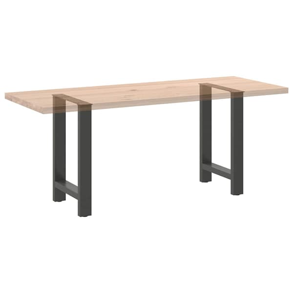 vidaXL Soffbordsben antracit 2 st 60x(72-73) cm stål
