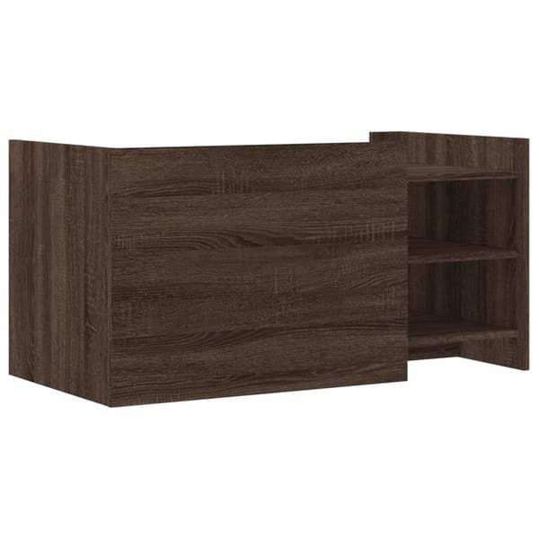 vidaXL sofabord brunt egetræ 100x50x50 cm