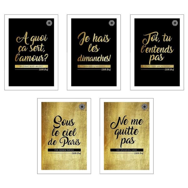 Notesbog A5/60K gitter Edith Piaf glitter (10 stk.)