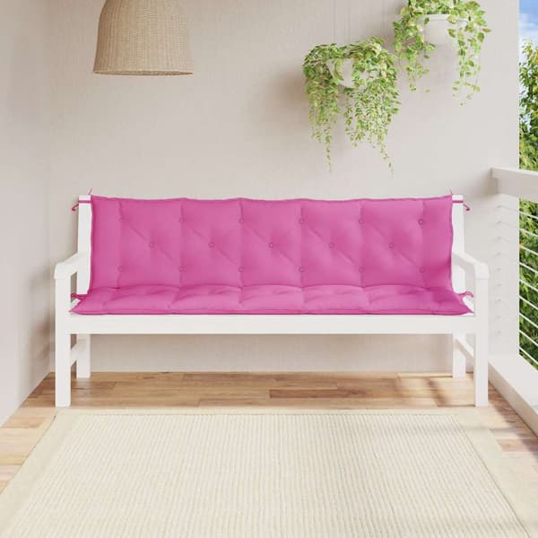 vidaXL Palldynor, set om 2, rosa, oxfordtyg