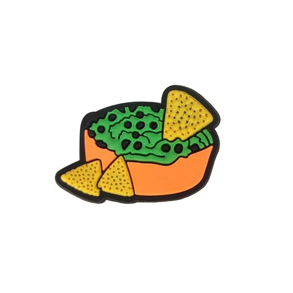 Crocs gummi badge emblem patch mad nachos 57-86 OS