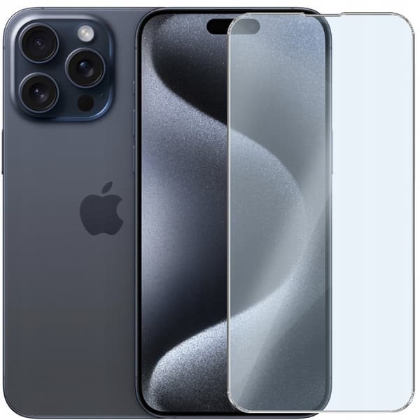 3x Härdat glas för Apple iPhone 15 Pro, 9H glas | 3-pack