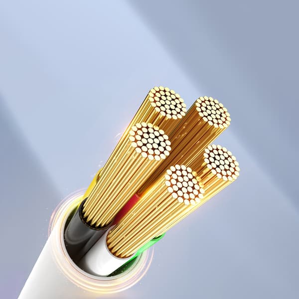 CDX 100W 5A strömförsörjningskabel USB-C 1m - Vit