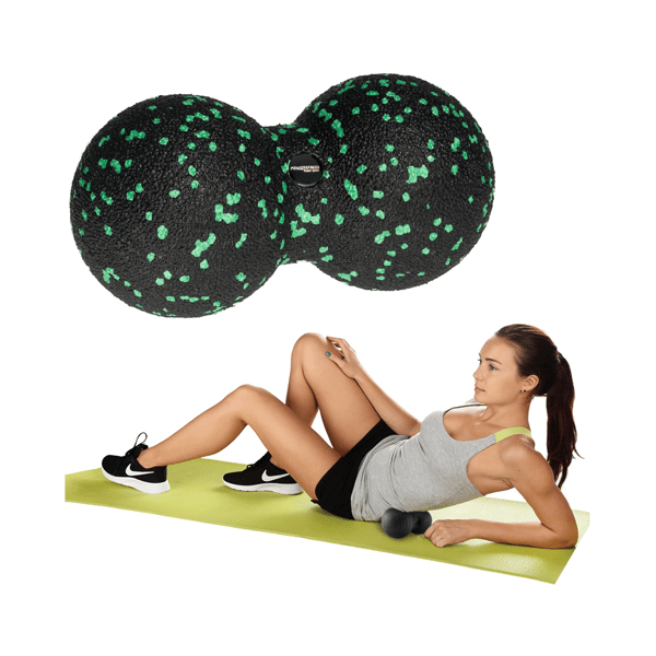 AQUA-SPORT POWERSTRENGTH EPP DUOBALL Rulle SORT-GRØN AS04141