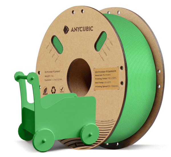 Anycubic Mat PLA Grøn Filament 1kg