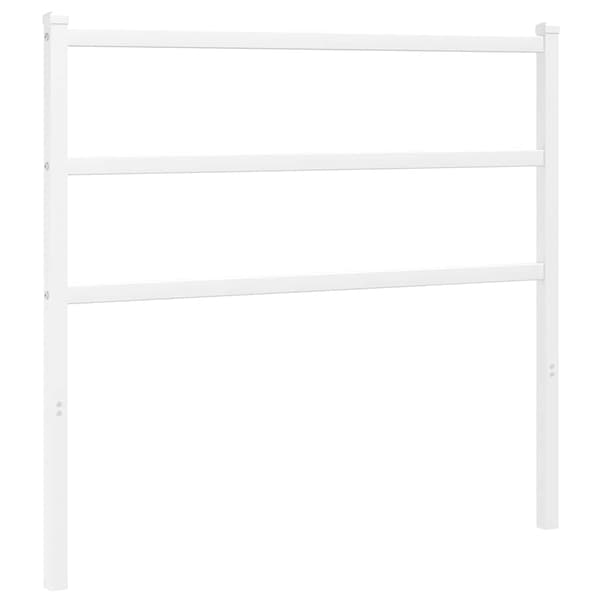 vidaXL metalsengegavl, hvid, 100 cm