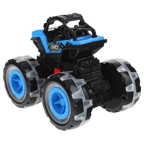 Monstertruck Jeep Terrängbil Ljudljus - Blå