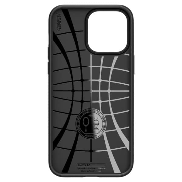 Spigen Liquid Air -kotelo iPhone 14 Prolle, mattamusta