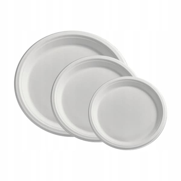 Engångstallrik 15,5 cm 50 st gjorda av sockerrör gratis SUP - grill