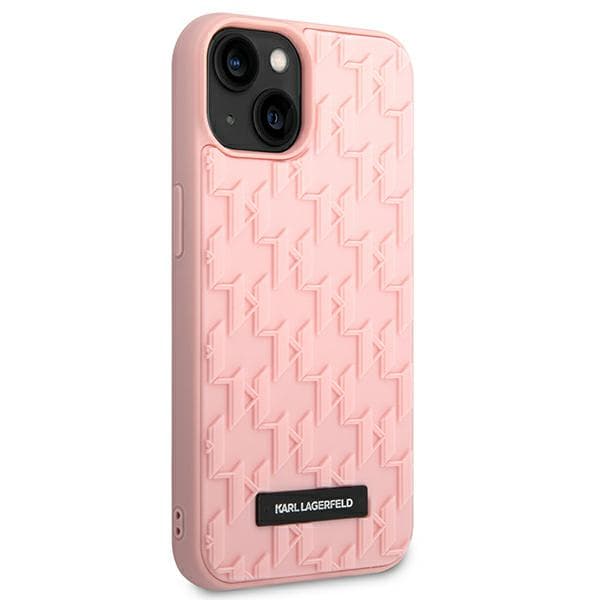 Karl Lagerfeld 3D Monogram-skal till iPhone 14 Plus, Rosa