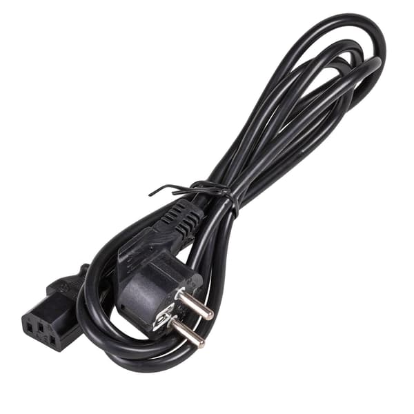 3-benet strømkabel til Akyga AK-PC-06C printermonitor IEC C13 - CEE 7/7 3m