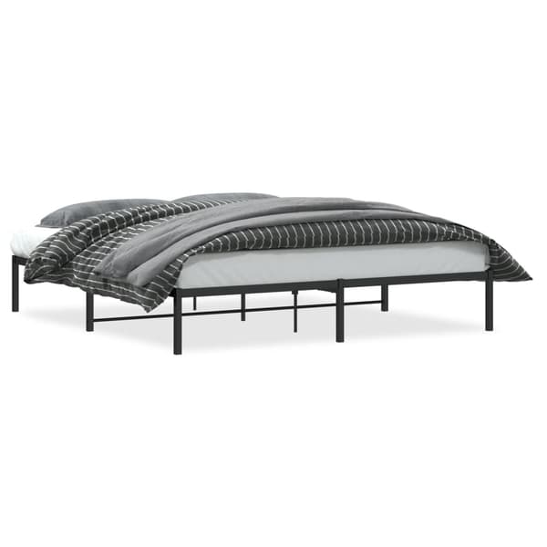vidaXL metalsengestel sort 183x213 cm