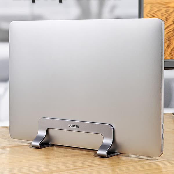 Standholder bærbar tablet aluminium vertikal sølv