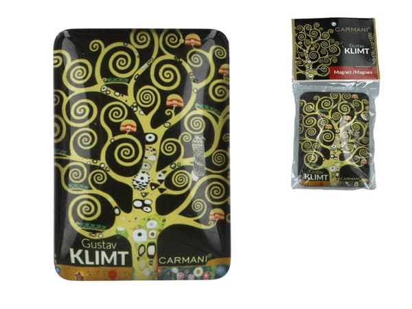 Carmani, kylskåpsmagnet - Gustav Klimt/Träd
