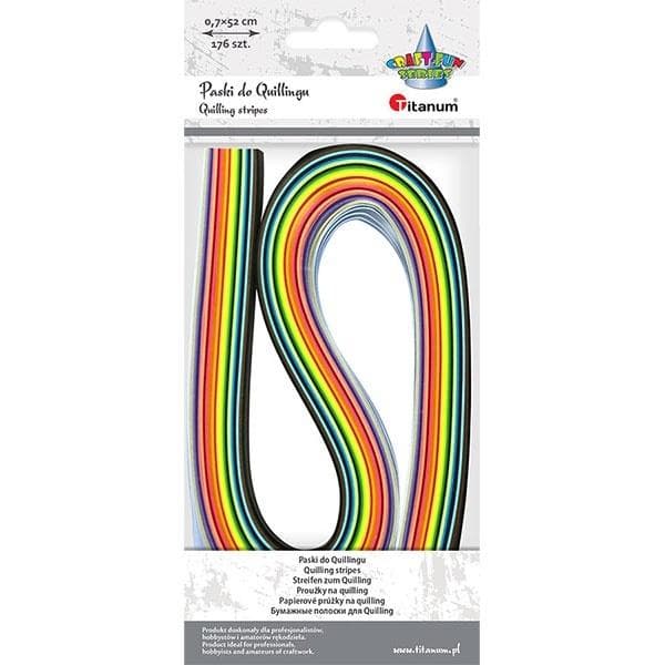 Quillingstrimler 7mm mix 176 stk.