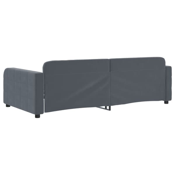 vidaXL sovesofa mørkegrå 100x200 cm fløjl