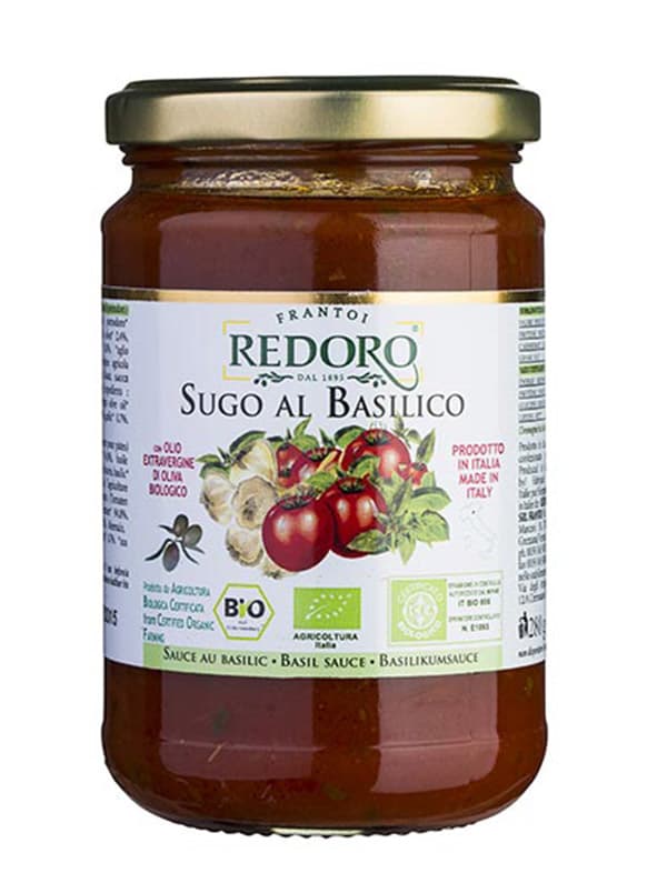 Redoro ekologisk tomatsås med basilika 290g