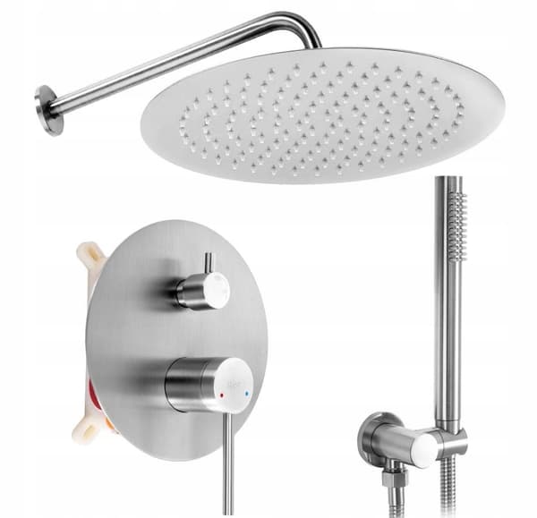 FOSS Clif REA Inbyggt duschset borstad nickel